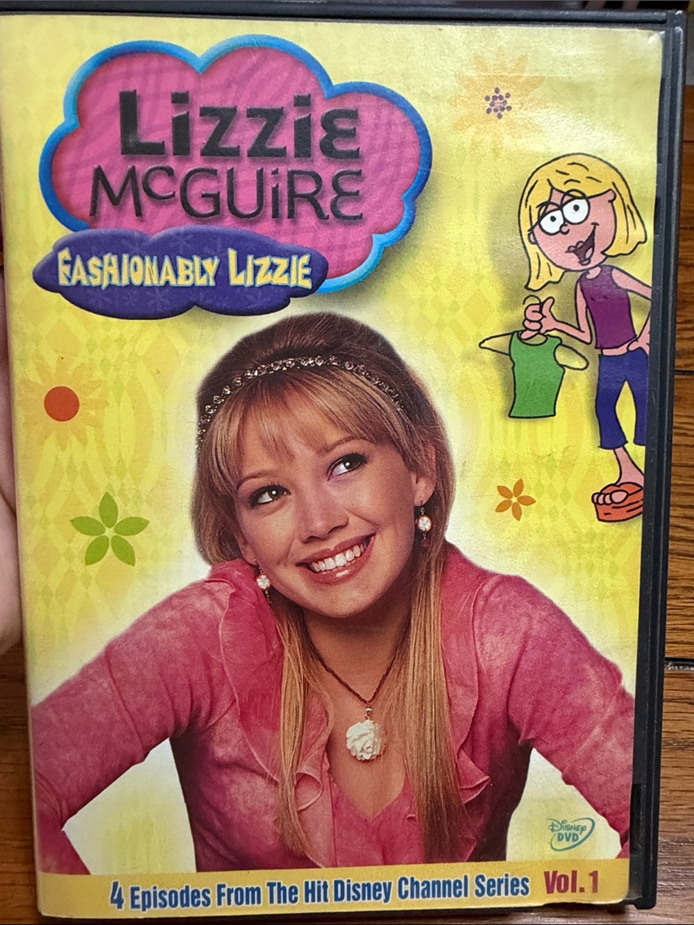Disney Lizzie McGuire DVD - Pink Jacket, Yellow Background